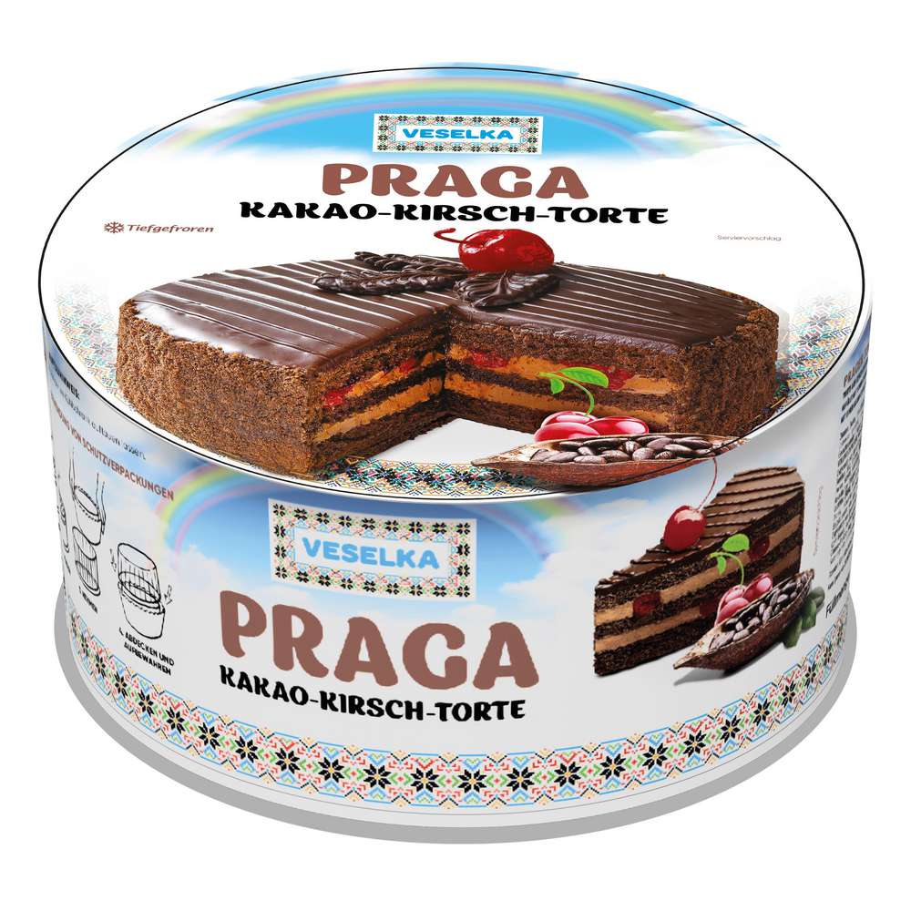Produktabbildung Veselka Praga Torte, Kakao-Kirsch, tiefgekühlt