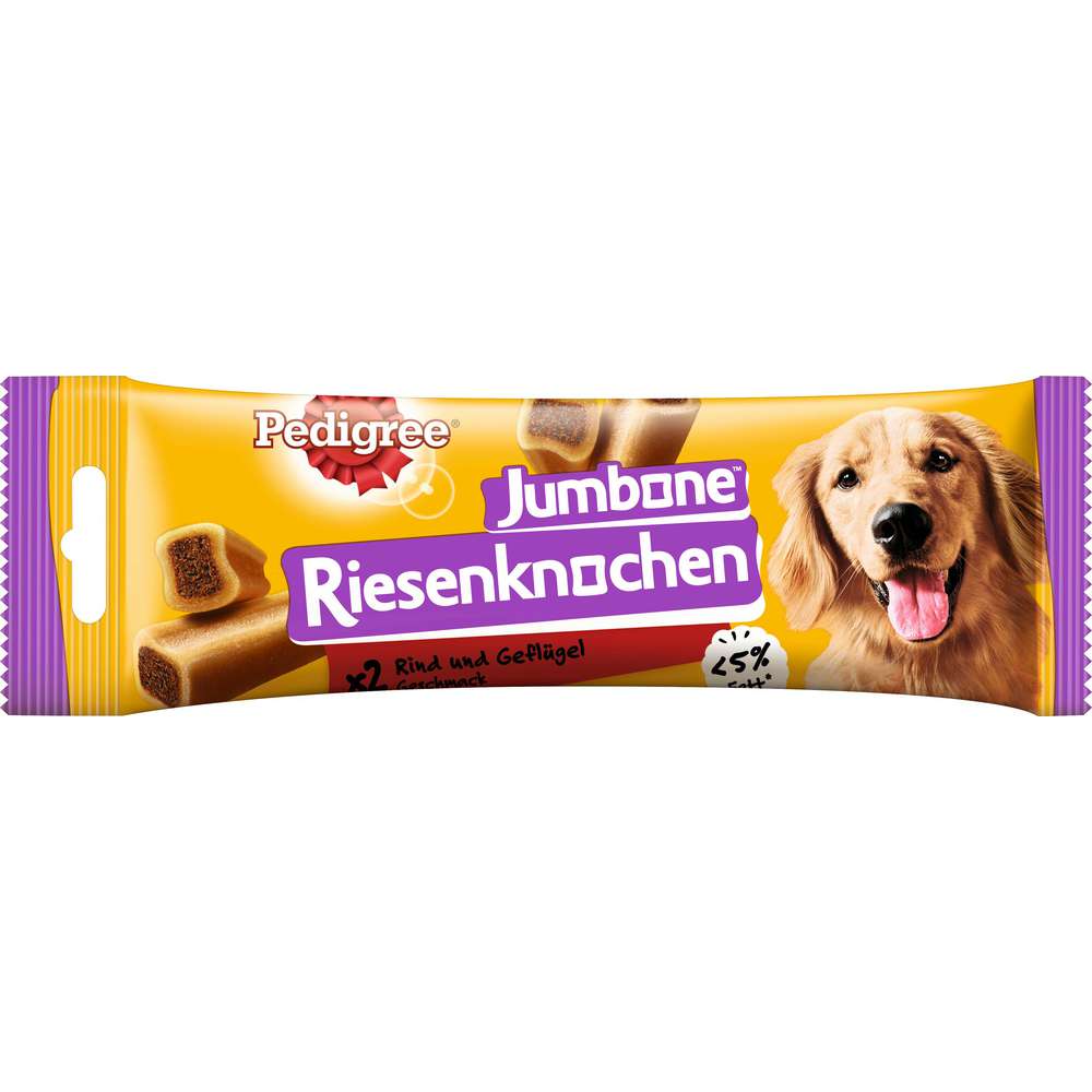 Produktabbildung Pedigree Hunde-Snack Jumbone Riesenknochen, Rind/Geflügel