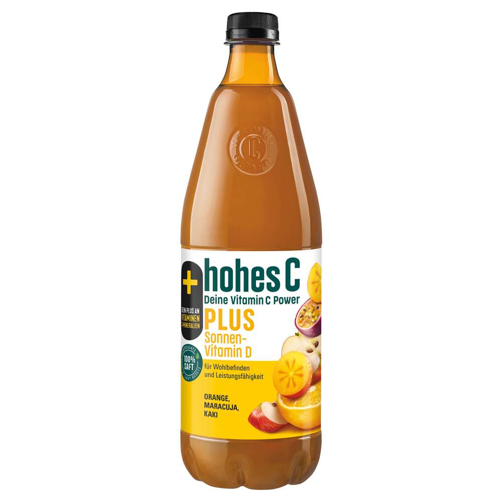 Produktabbildung hohes C Vitamin C Saft plus Vitamin D