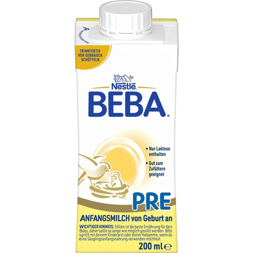 Produktabbildung Nestle Beba Pre, Anfangsmilch