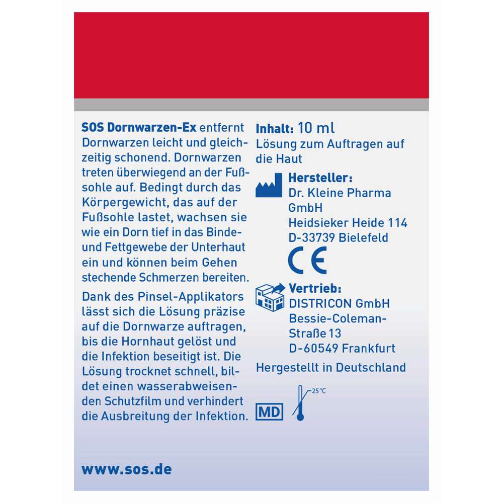 Produktabbildung SOS Warzenentferner, Dornwarzen-Ex