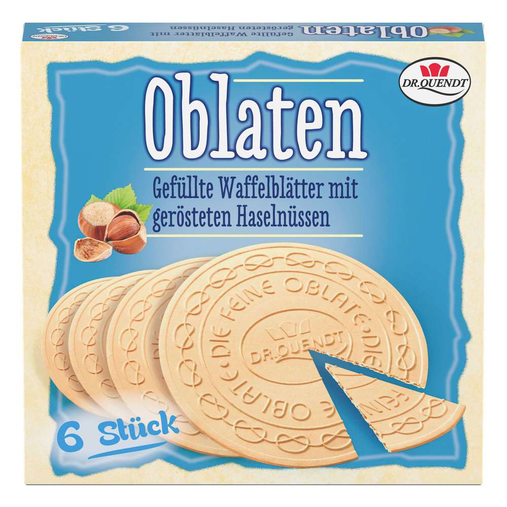 Produktabbildung Dr. Quendt Dresdner Oblatten, Haselnuss