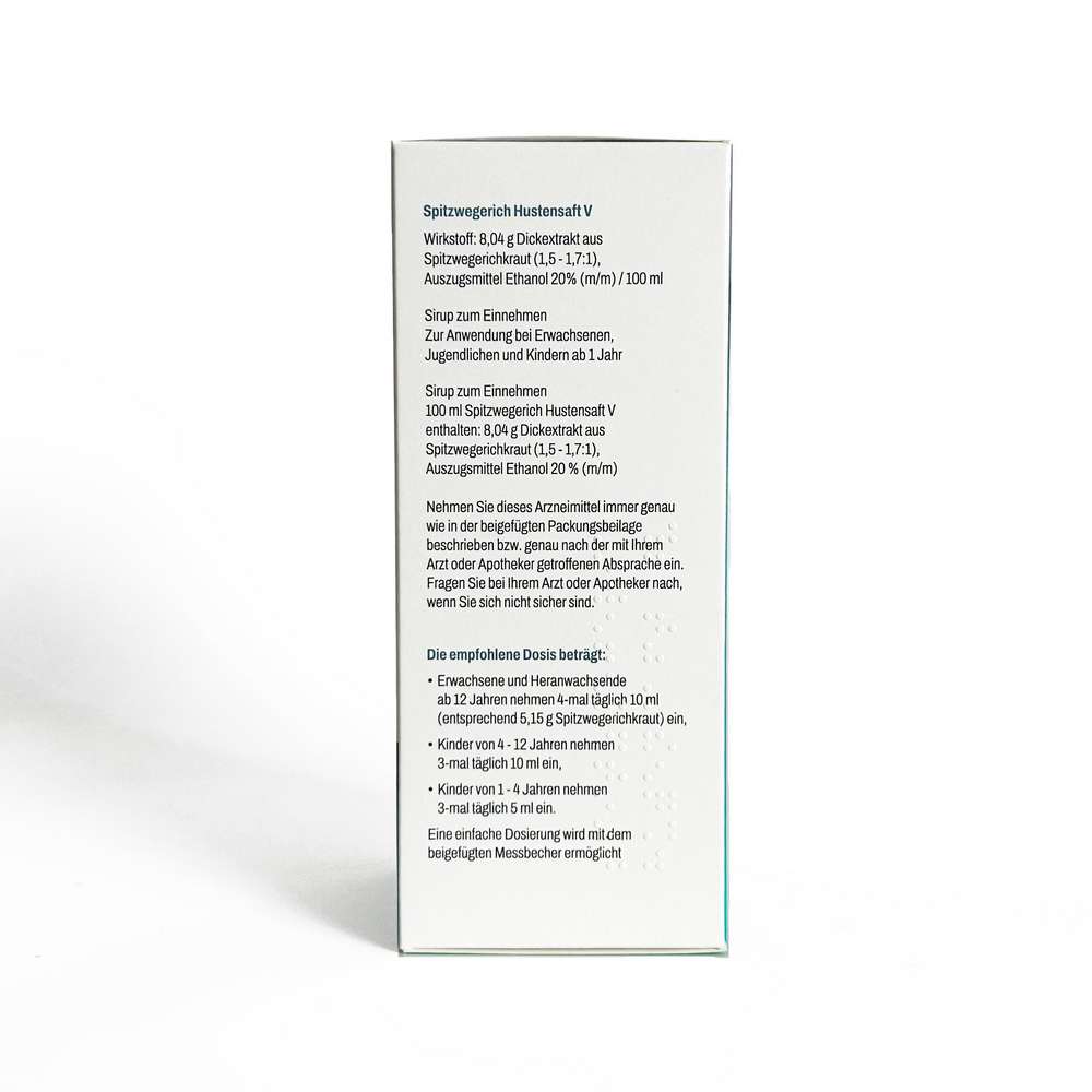 Produktabbildung BlumenBerg Spitzwegerich Hustensaft