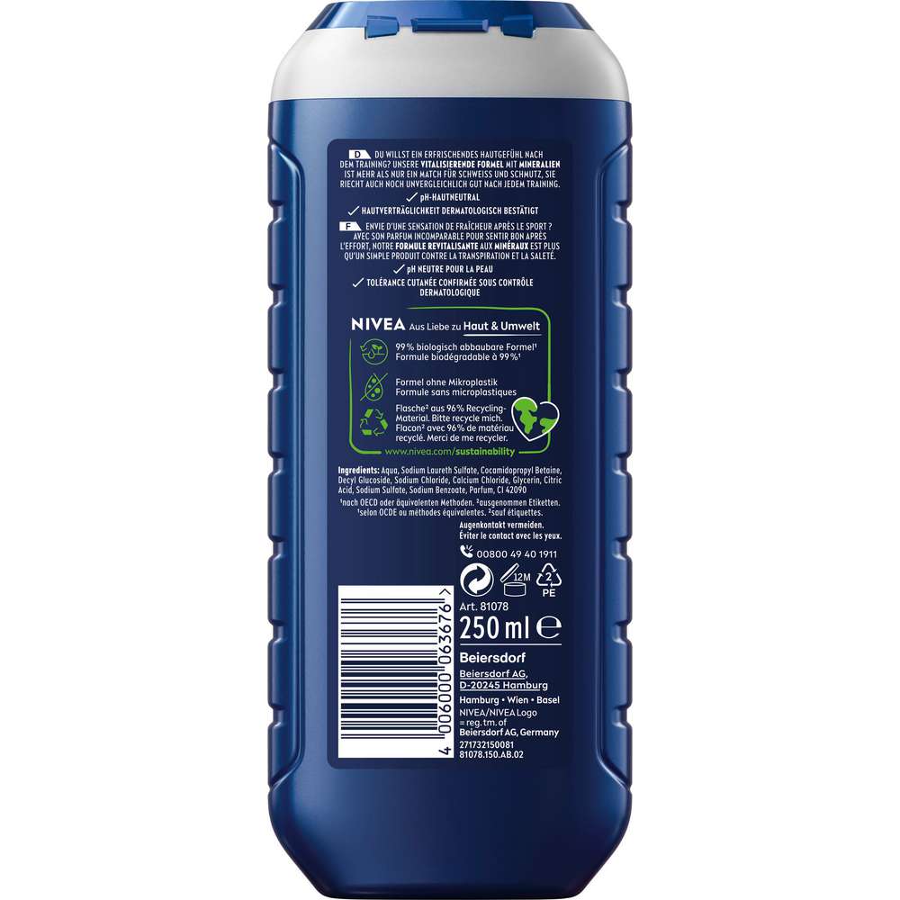 Produktabbildung Nivea Duschgel, Men Sport 3in1