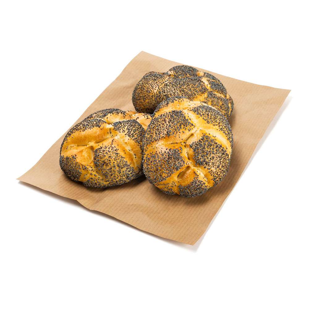 Produktabbildung GLOBUS Meisterbäckerei Mohnzöpfli 3er (3x 1,000 Stück)