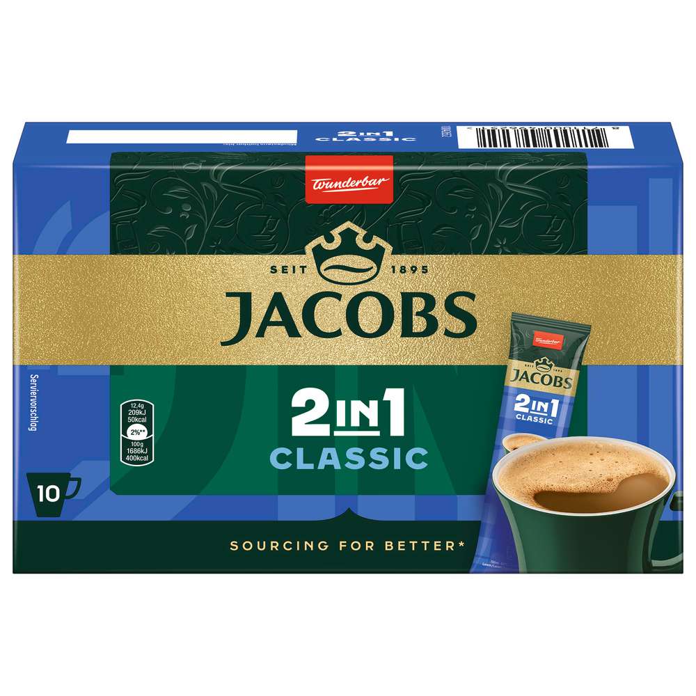 Produktabbildung Jacobs Instantkaffee 2in1 Classic, Portionssticks