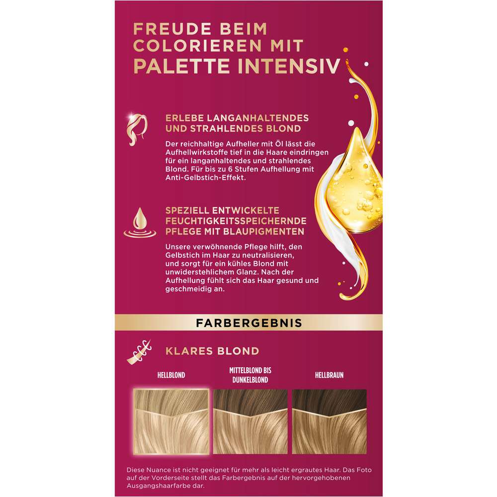 Produktabbildung Poly Palette Haarfarbe Creme Coloration, 100 Ultrablond