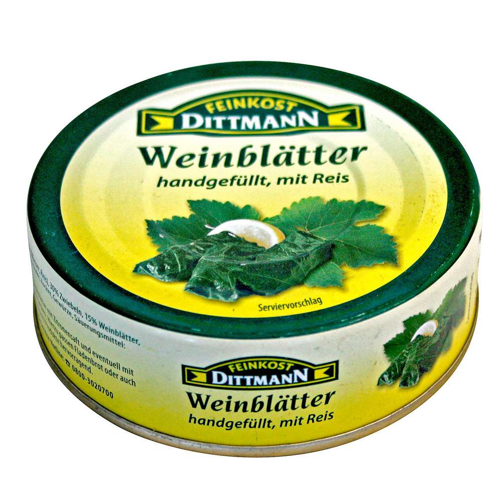 Produktabbildung Feinkost Dittmann Weinblätter mit Reis in Öl