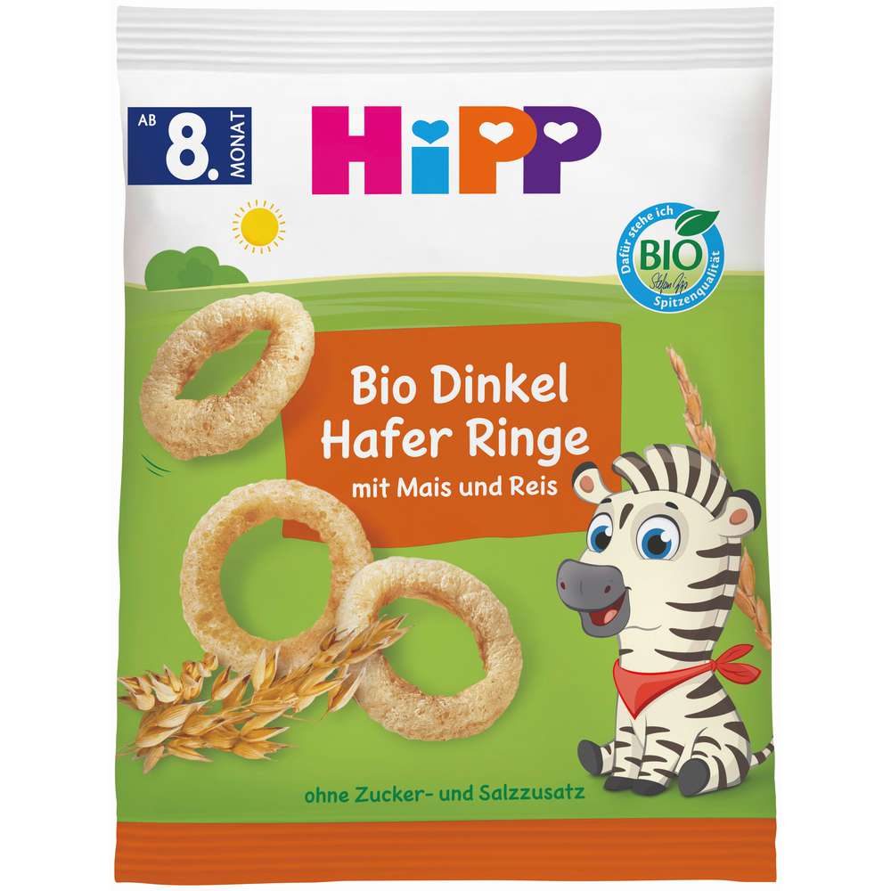 Produktabbildung Hipp Bio Baby Dinkel-Hafer Ringe
