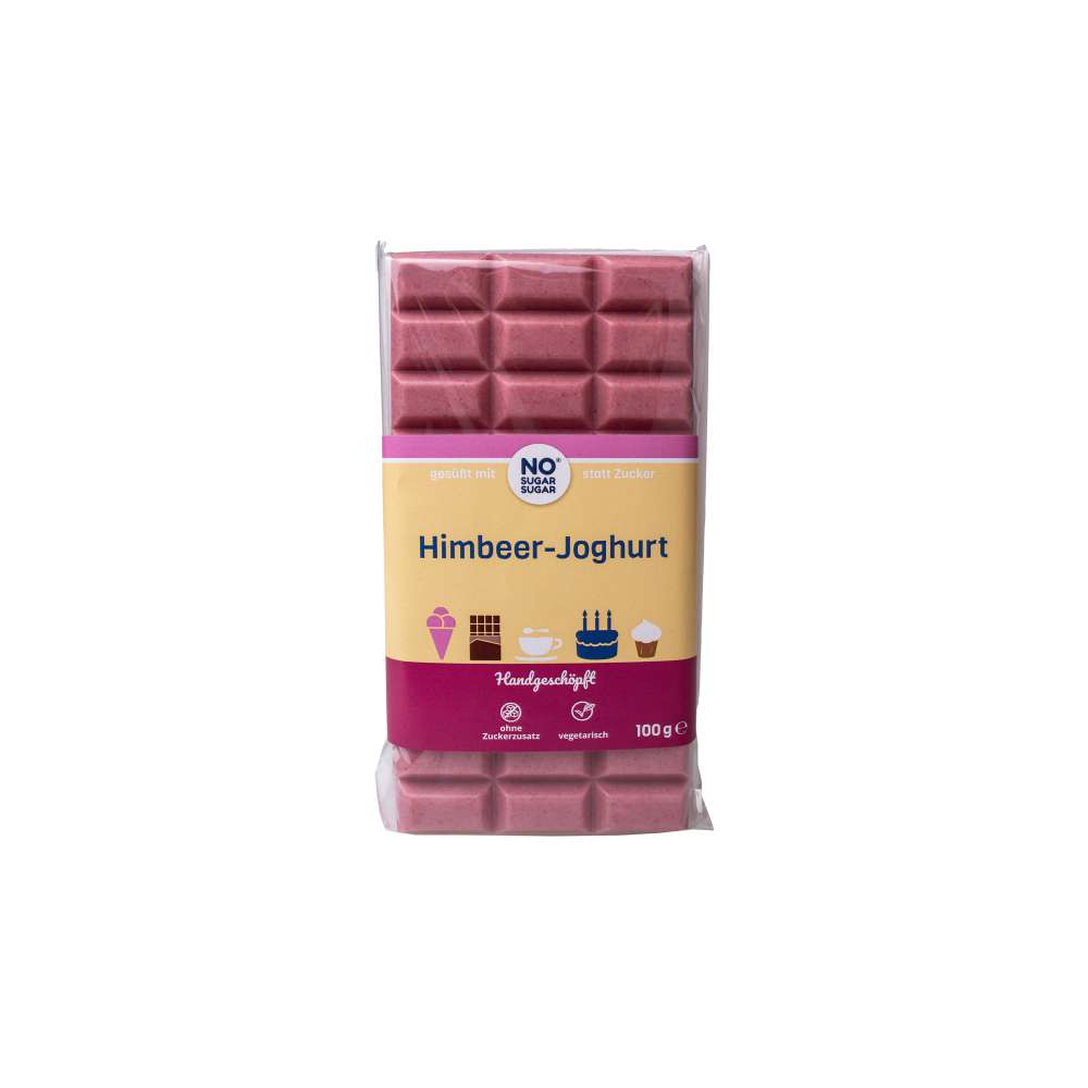 Produktabbildung No Sugar Tafelschokolade Himbeere-Joghurt