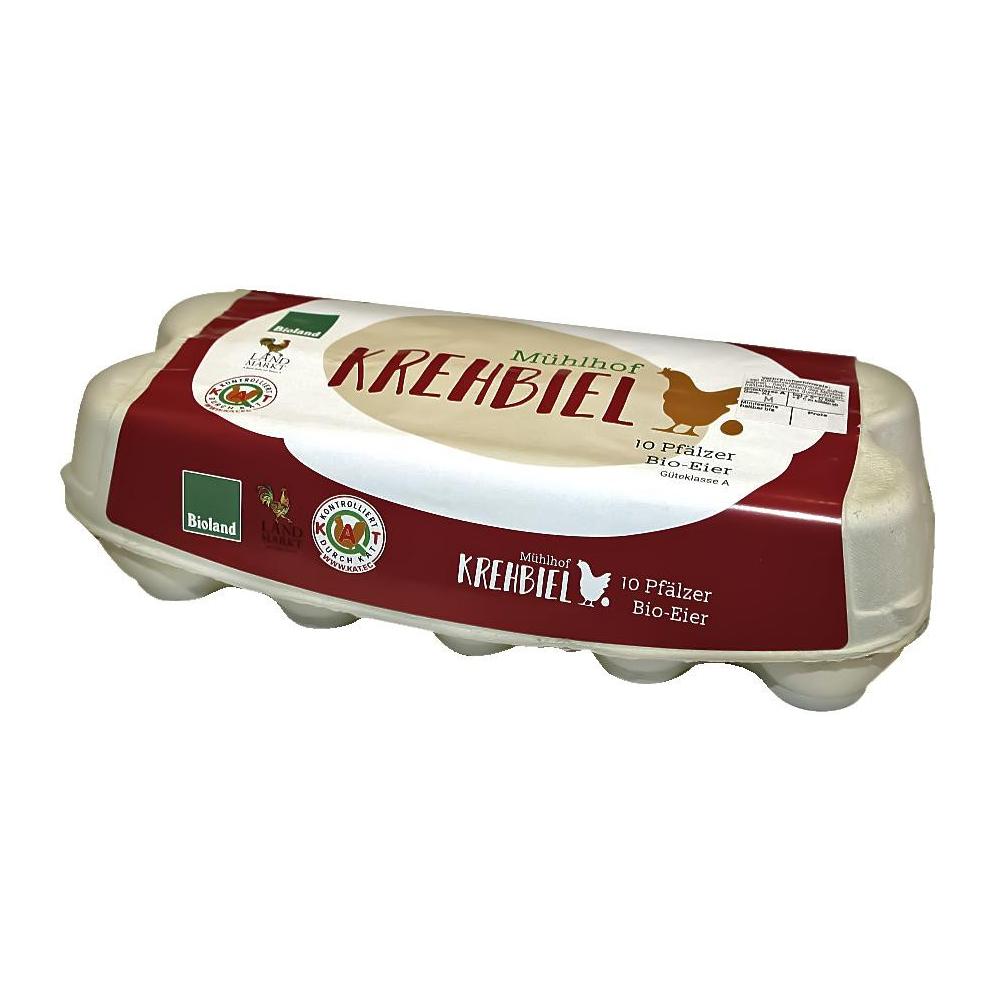 Produktabbildung keine Marke Krehbiel Pfälzer Bio-Eier, 10 Stück
