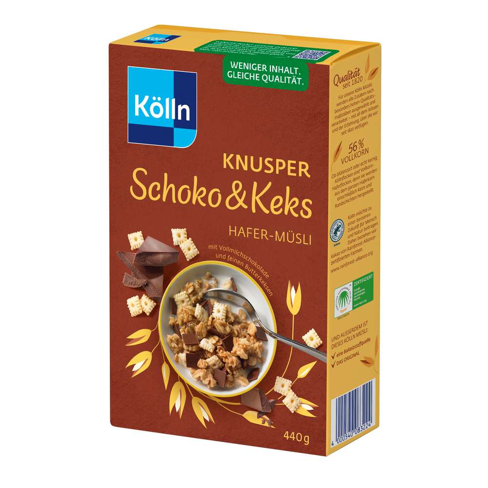 Produktabbildung Kölln Knusper-Müsli, Schoko & Keks