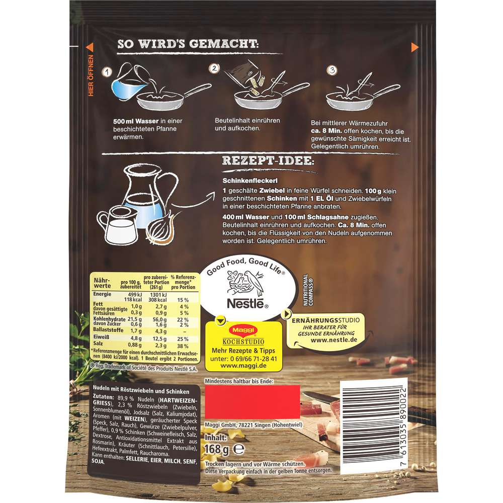 Produktabbildung Maggi Wirtshaus Schinken Nudeln