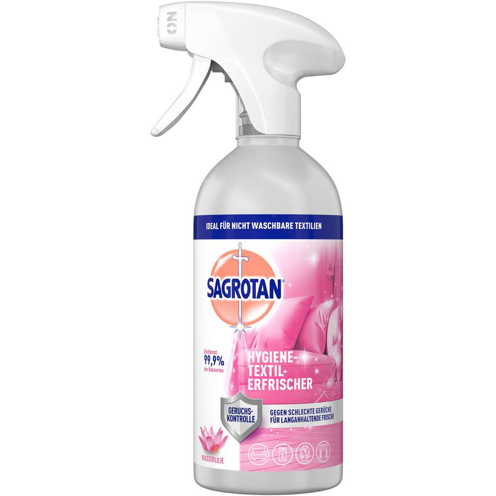 Produktabbildung Sagrotan Hygiene-Textilerfrischer, Wasserlilie
