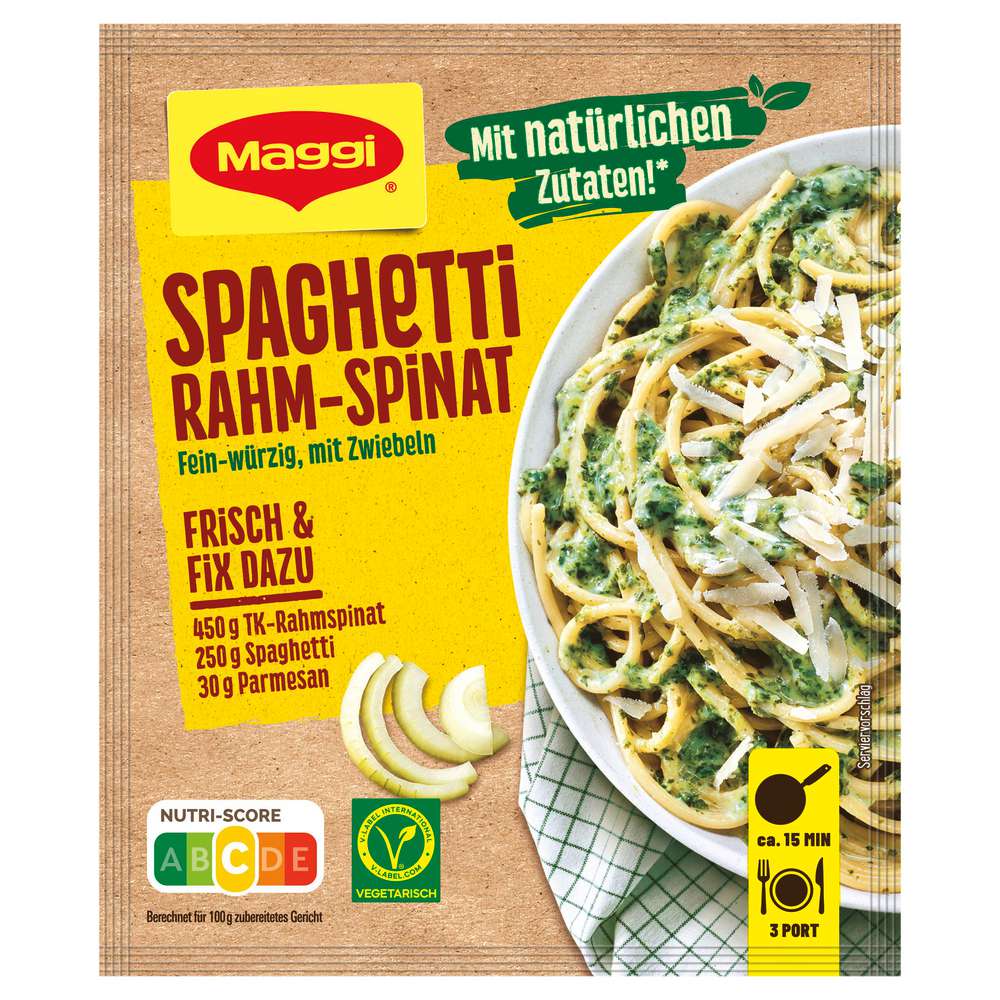 Produktabbildung Maggi Maggi Fix, Spaghetti Rahm-Spinat
