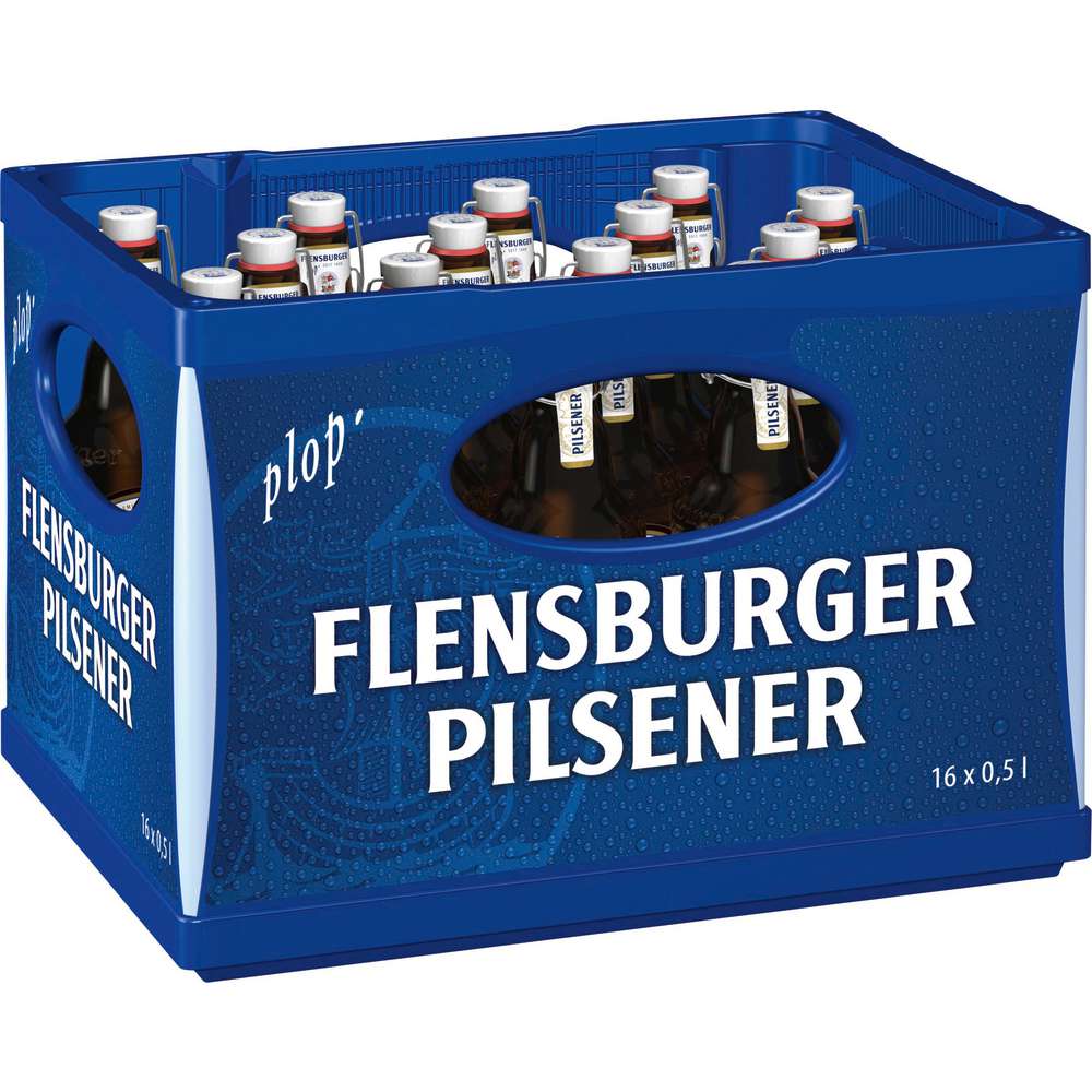 Produktabbildung Flensburger Pilsener Bier 4,8% (16x 0,500 Liter)