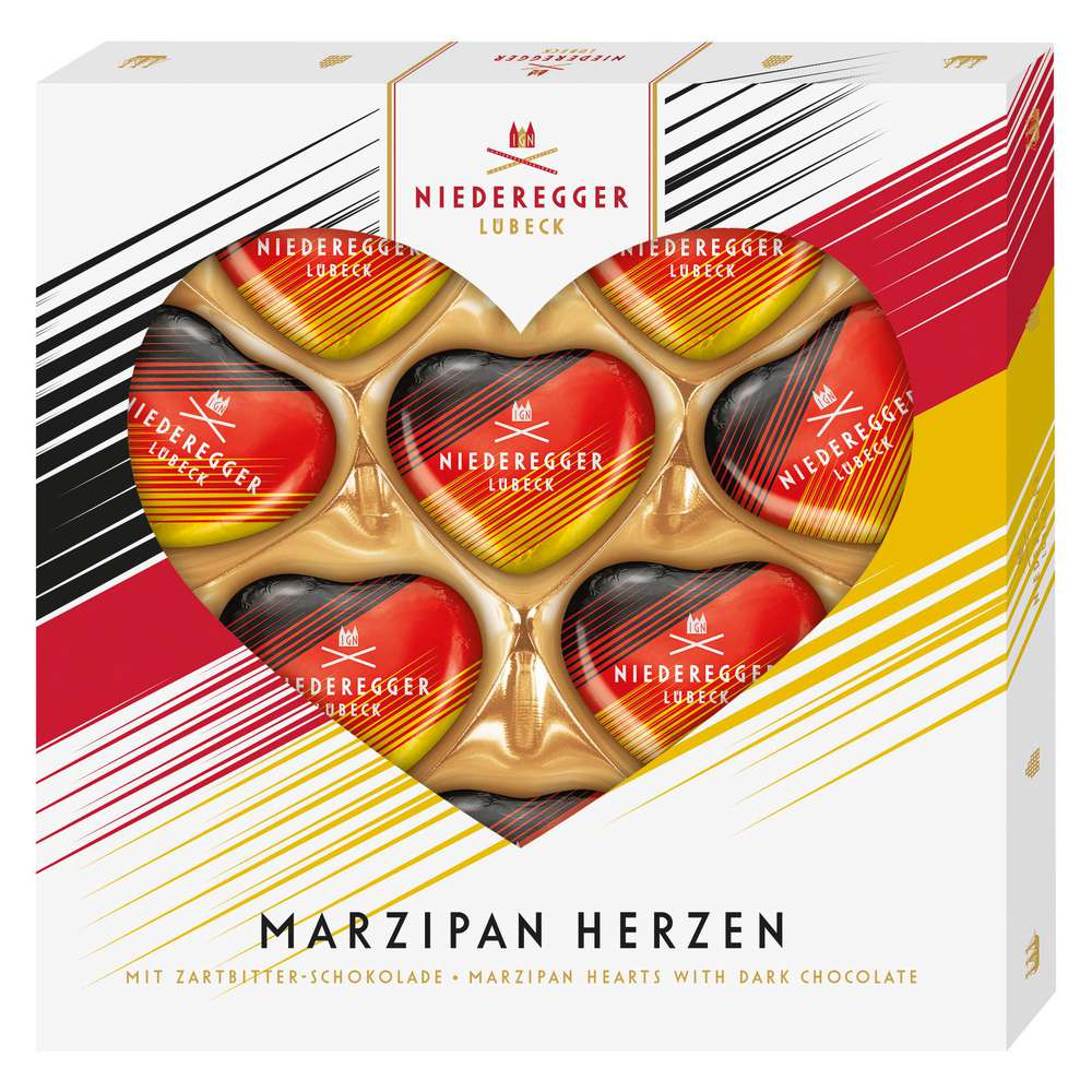Produktabbildung Niederegger Pralinen Herzen Marzipan