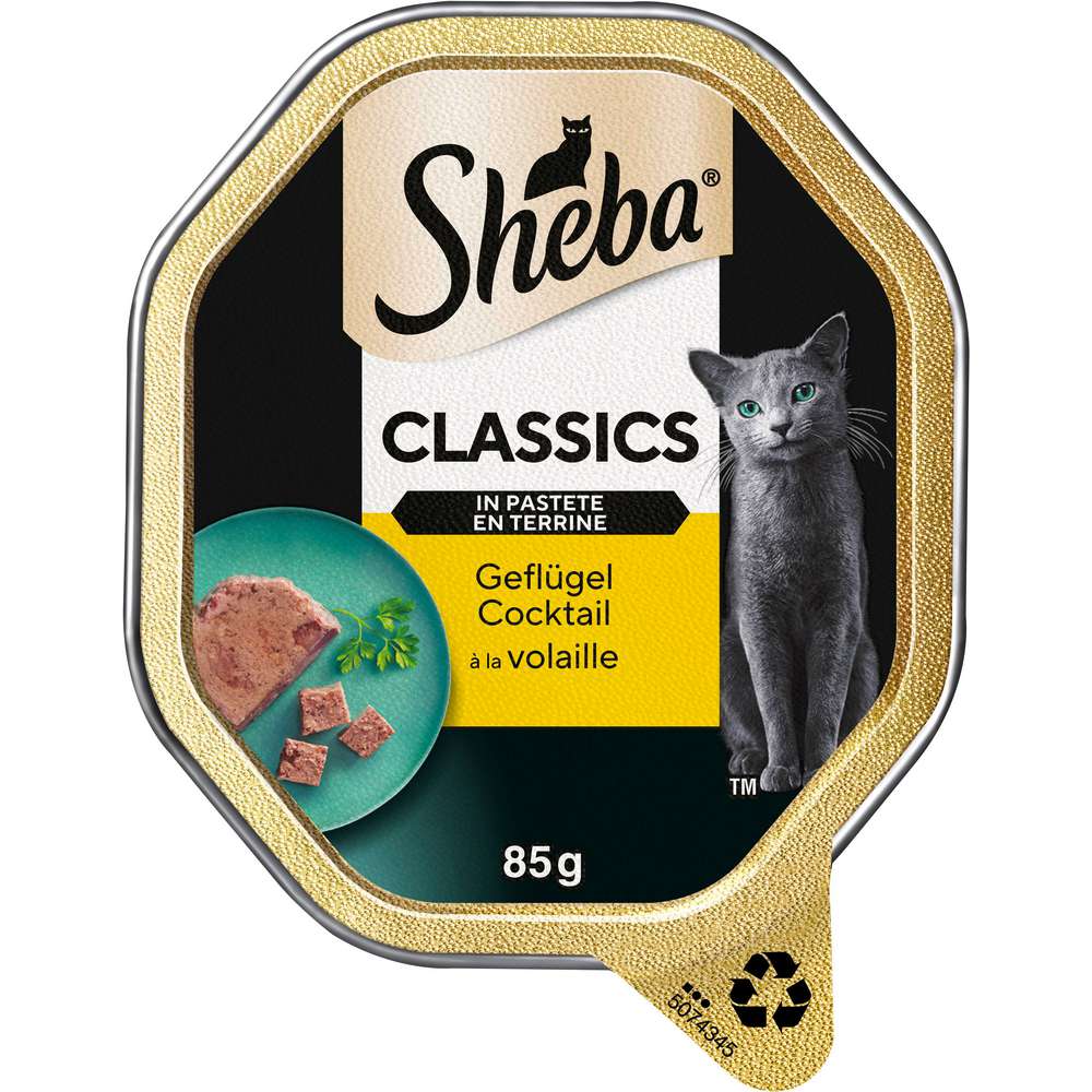 Produktabbildung Sheba Katzen-Nassfutter Classics in Pastete Geflügel Cocktail