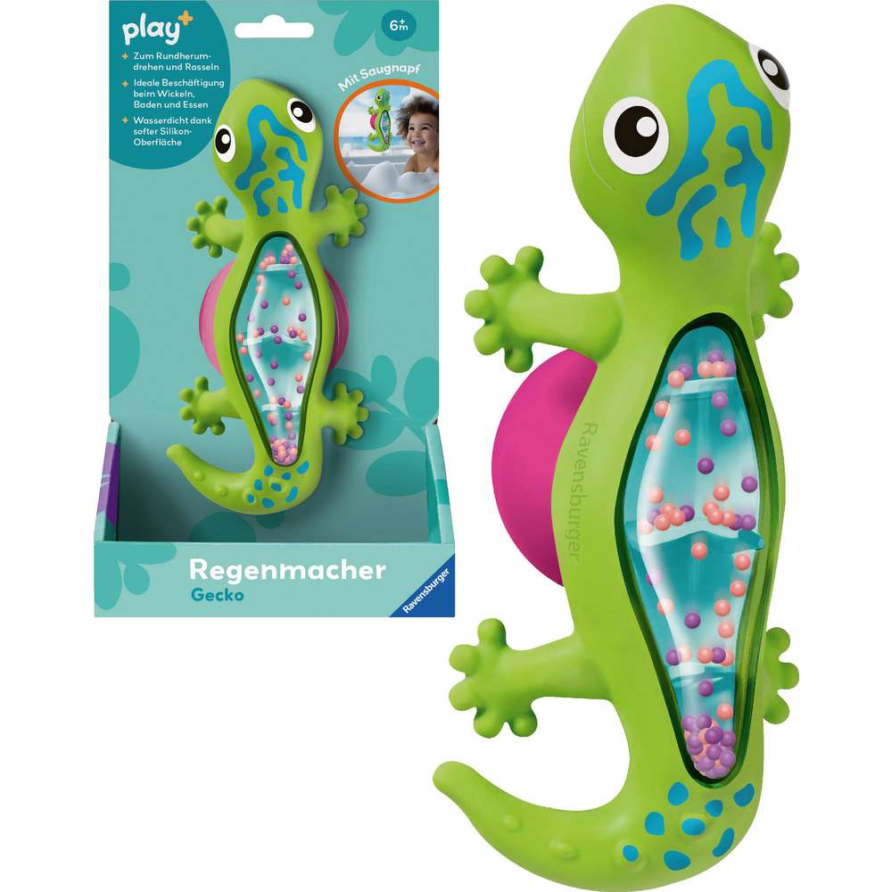Produktabbildung play+ Regenmacher, Gecko