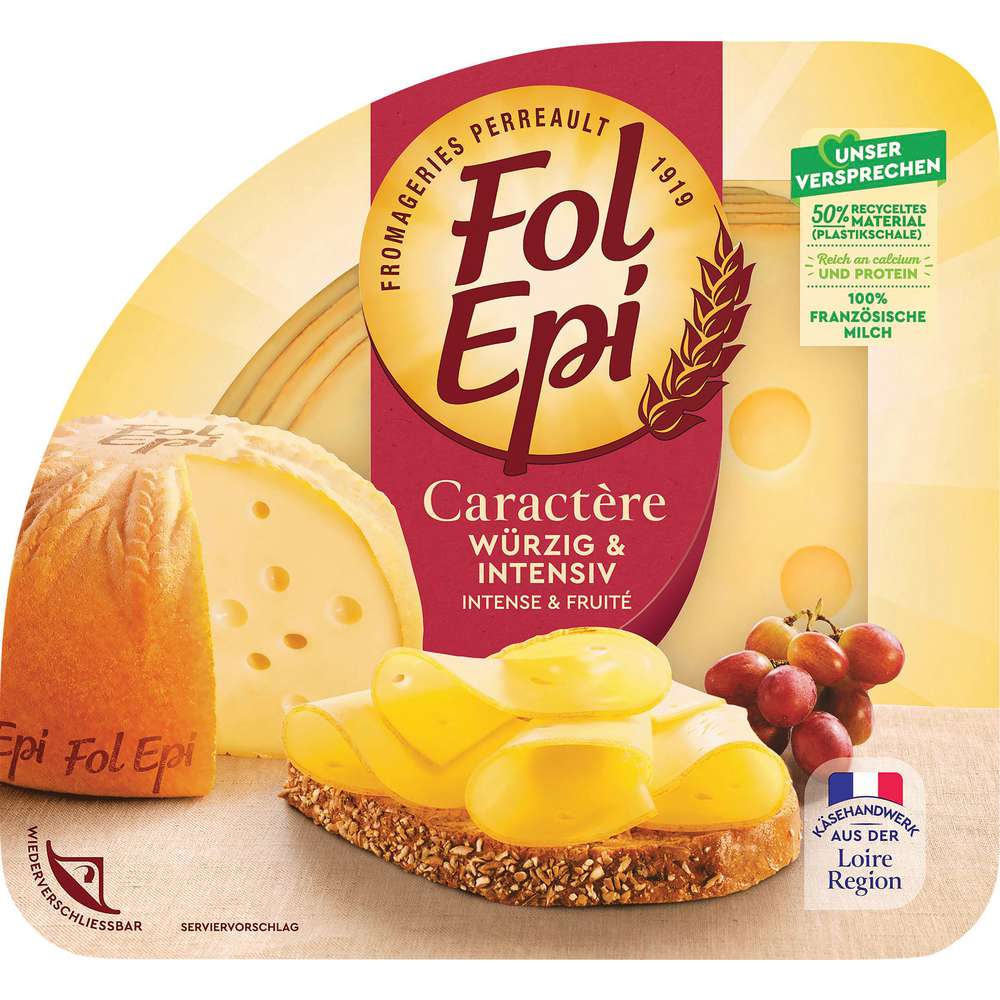 Produktabbildung Fol Epi Käsescheiben, Caractère würzig & intensiv