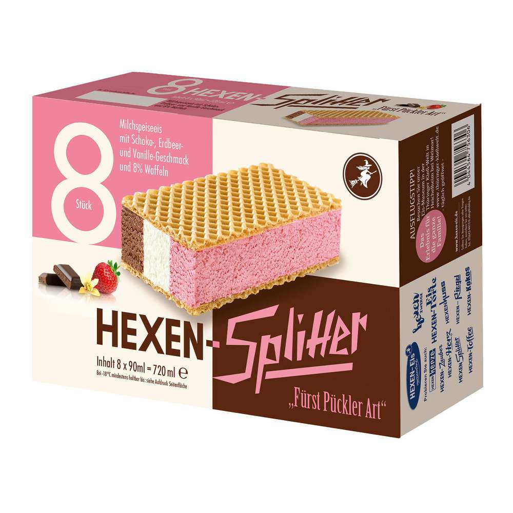 Produktabbildung Hexensplitter Waffeleis Sandwich, Fürst Pückler Art