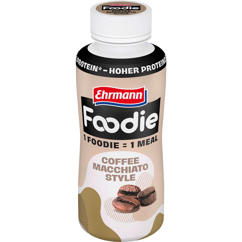 Produktabbildung Ehrmann Trinkmahlzeit Foodie, Coffee Macchiato Style