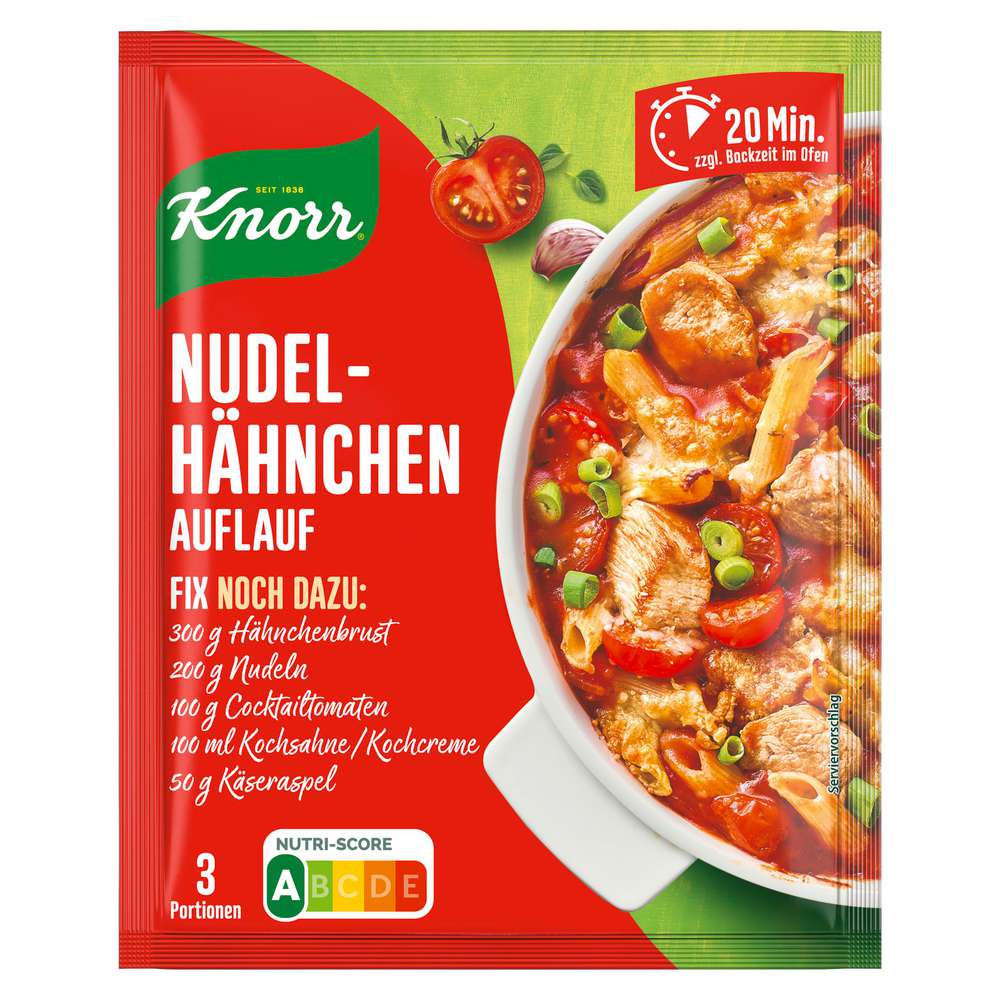 Produktabbildung Knorr Fix-Würzmischung, Nudel-Hähnchen Gratin