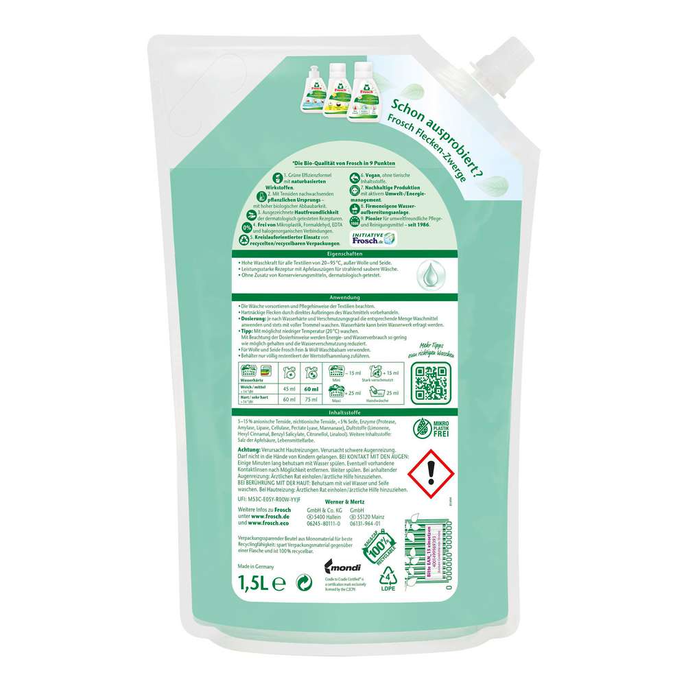 Produktabbildung Frosch Universal-Waschmittel flüssig