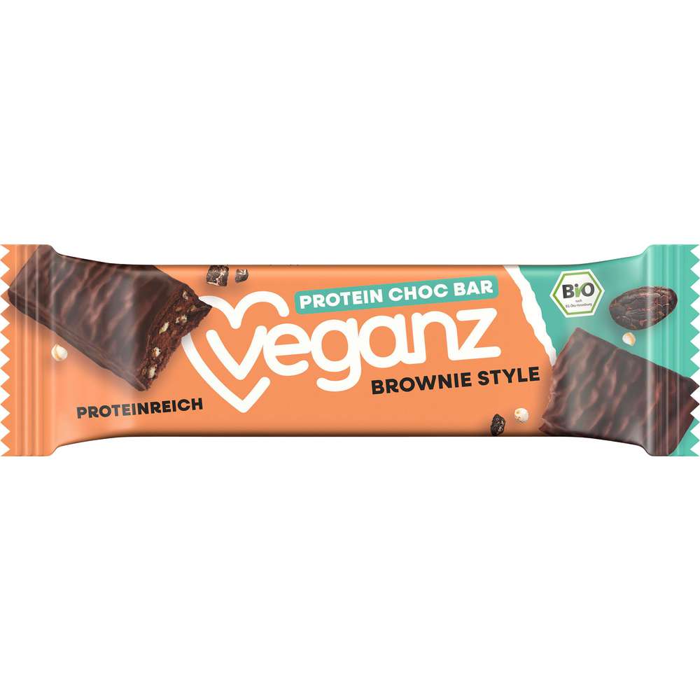 Produktabbildung Veganz Schokoladen-Protein-Riegel, Brownie-Style