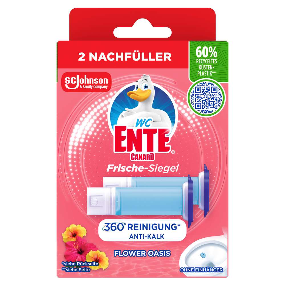 Produktabbildung WC Ente Duftspüler Frische-Siegel Nachfüller, Blüten-Oase