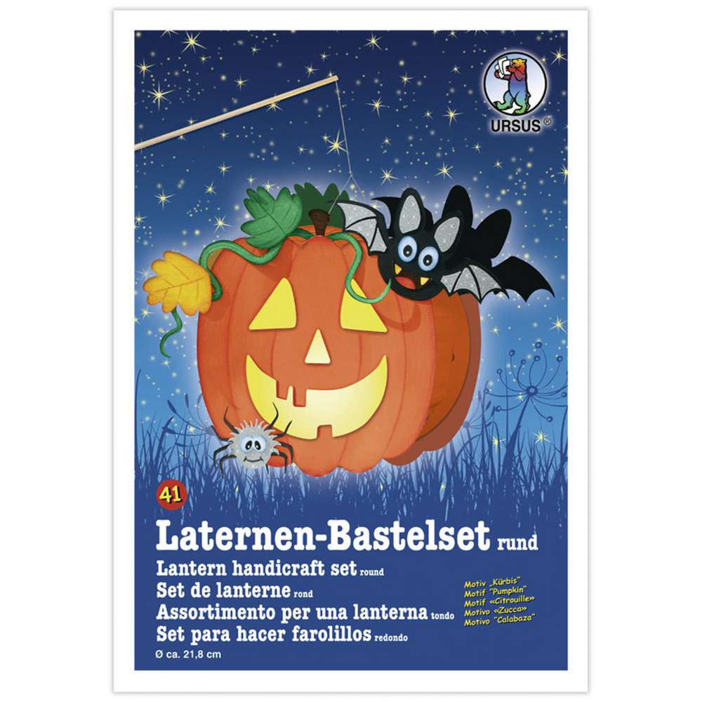 Produktabbildung Ursus Laternen Bastelset Kürbis
