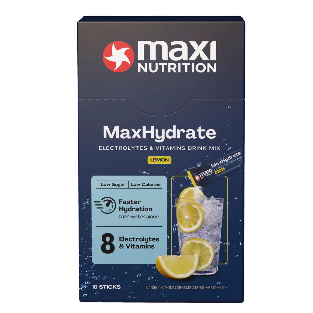 Produktabbildung MaxiNutrition Max Hydrate Electrolytes & Vitamins Drink-Mix, Lemon