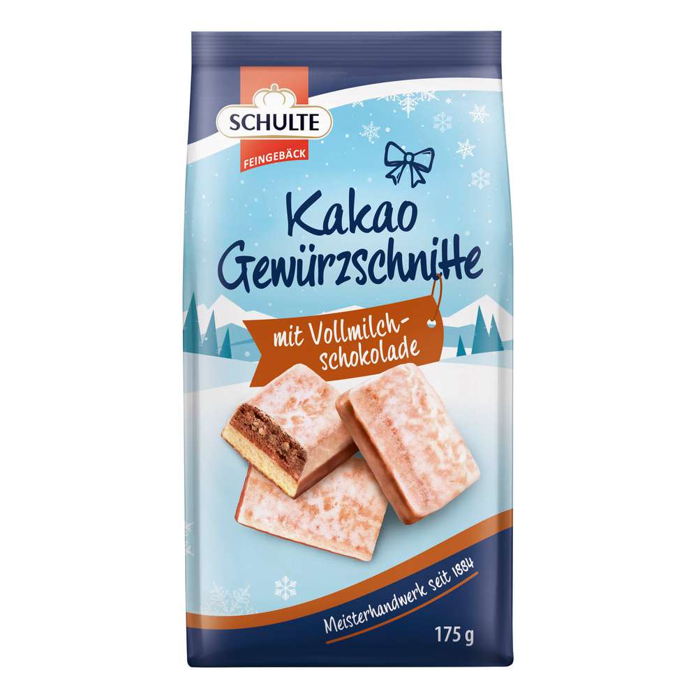Produktabbildung Schulte Gewürzschnitte Kakao mit Vollmilchschokolade