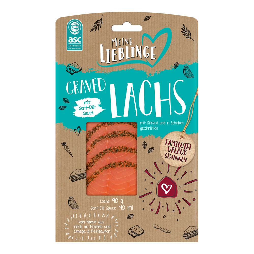 Produktabbildung Meine Lieblings ASC Graved Lachs mit Senf-Dill-Sauce