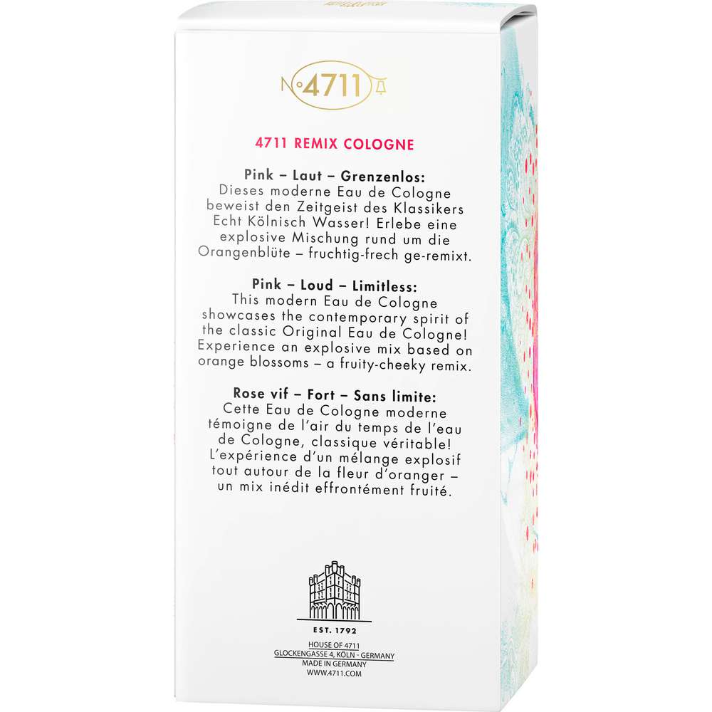 Produktabbildung 4711 Eau de Cologne, Remix Cologne , Neroli  