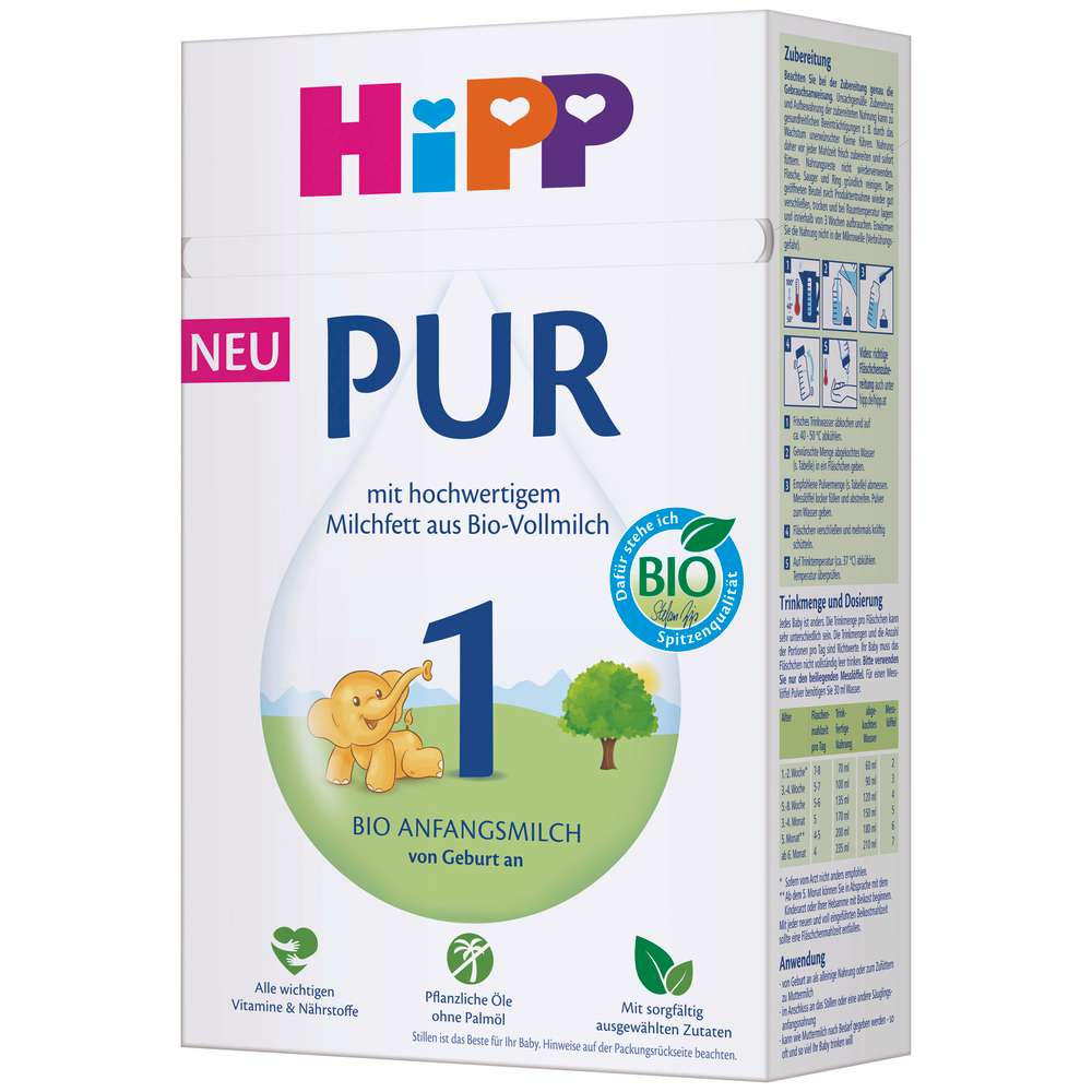 Produktabbildung Hipp 1 PUR Bio Anfangsmilch