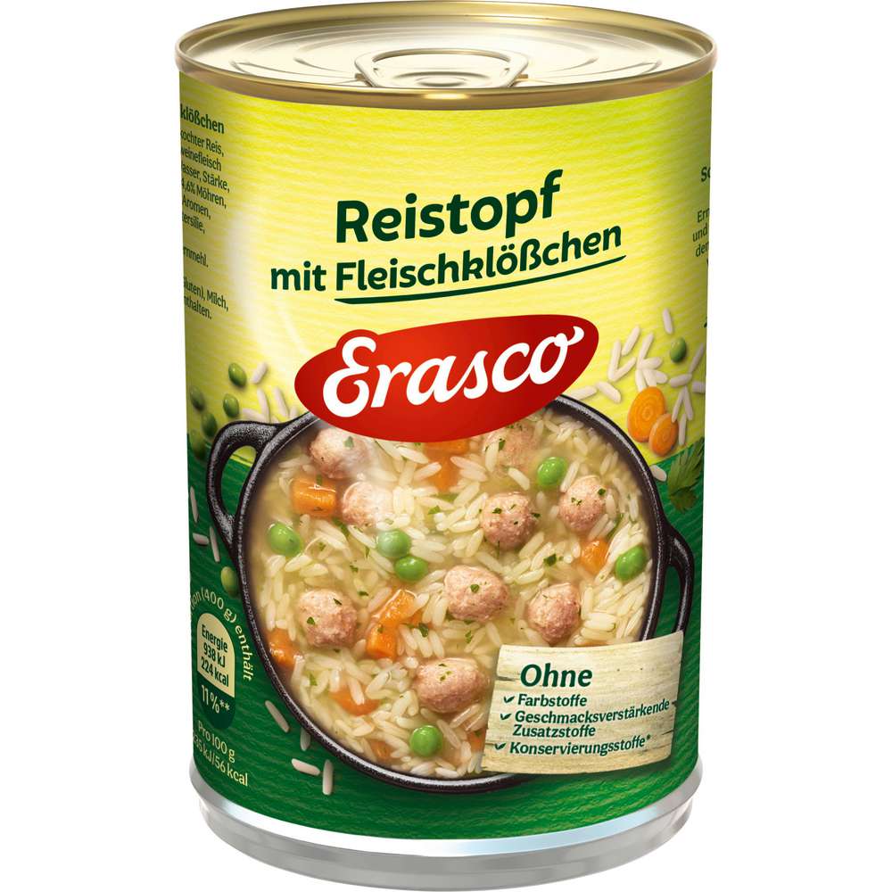 Produktabbildung Erasco Reistopf mit Fleischklößchen