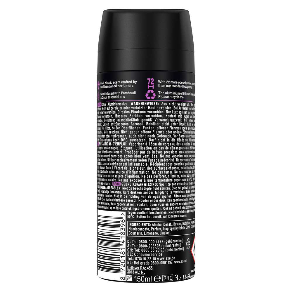Produktabbildung Axe Deospray Purple Patchouli