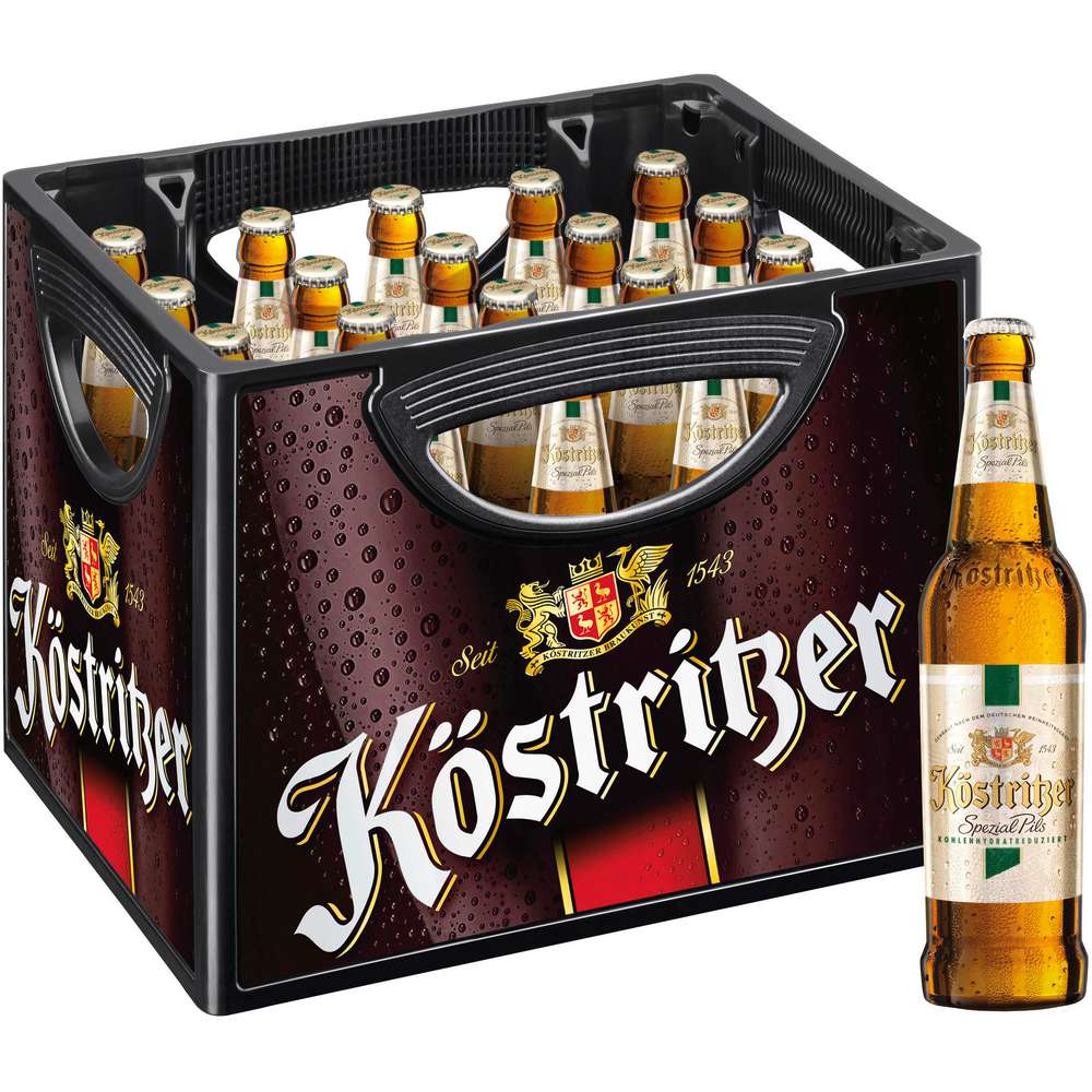 Produktabbildung Köstritzer Pilsener Bier, Spezial, 5,0 % (20x 0,500 Liter)