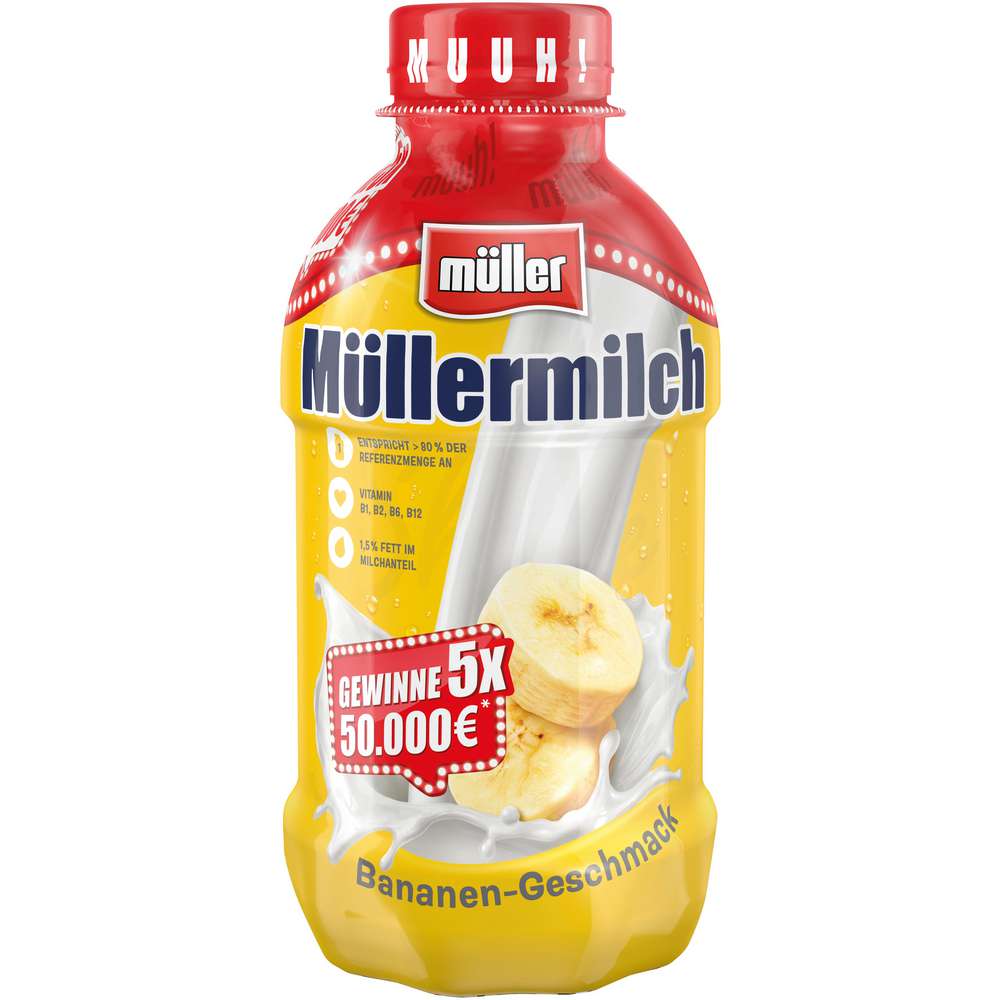 Produktabbildung Müller Müllermilch, Banane