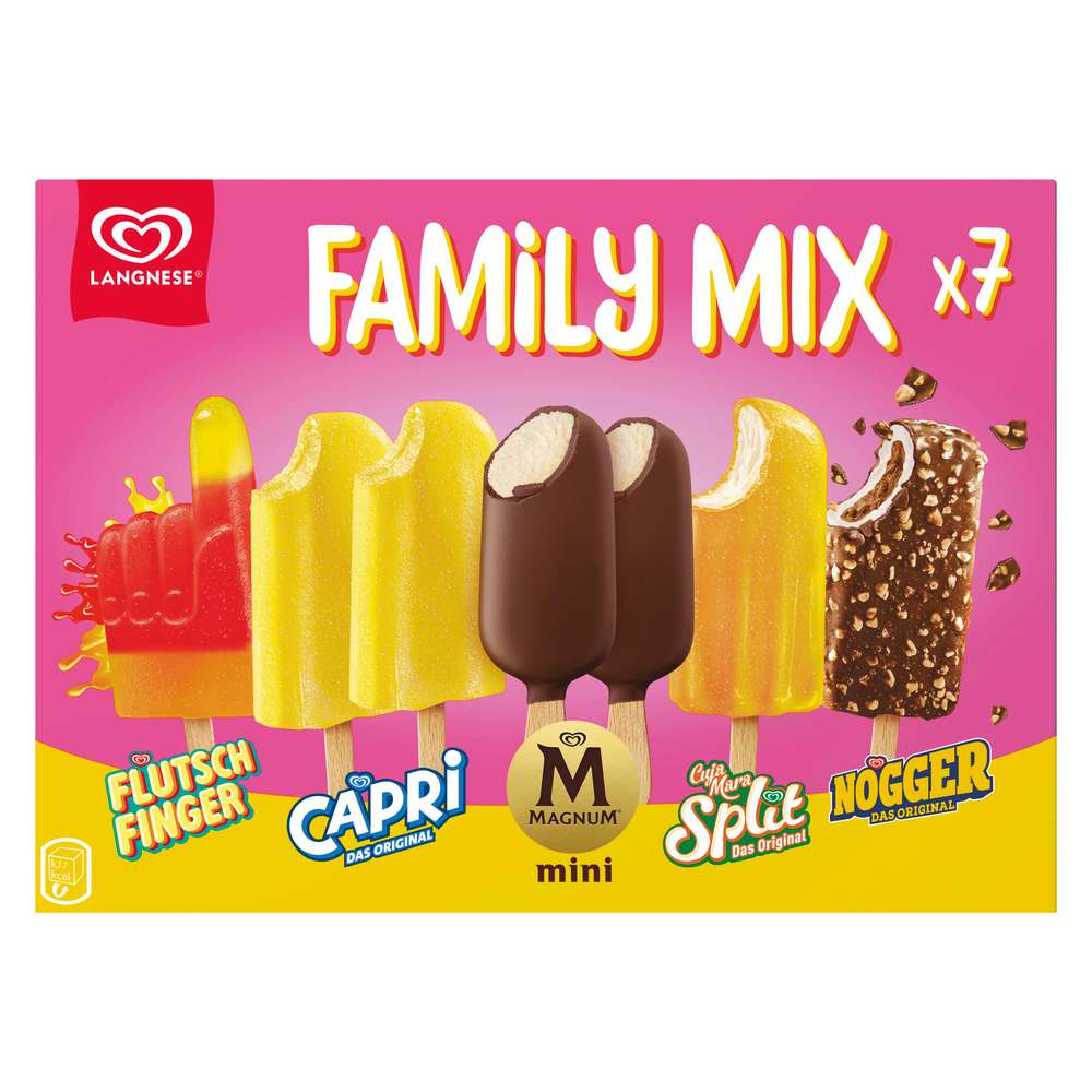 Produktabbildung Langnese Stiel-Eis Mischung, Family Mix
