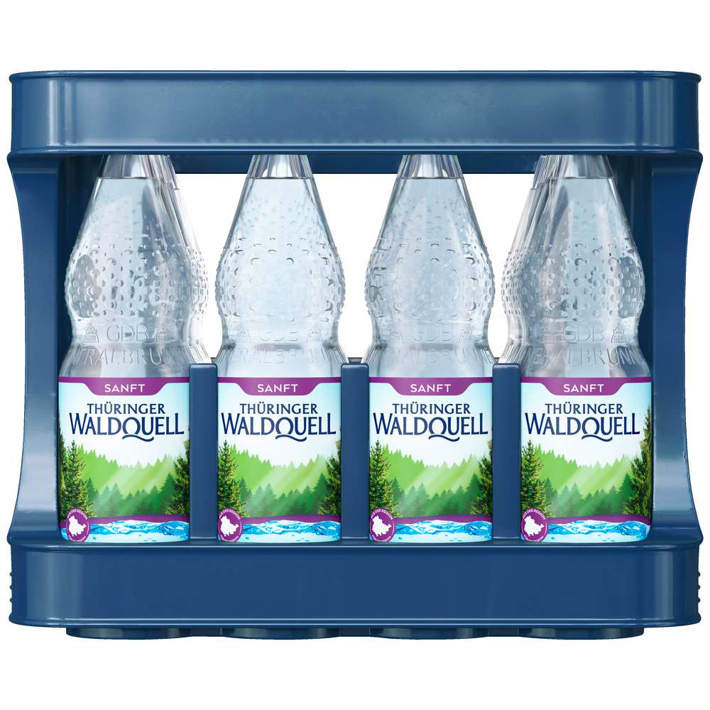 Produktabbildung Thüringer Waldquell Mineralwasser, Sanft (12x 1,000 Liter)