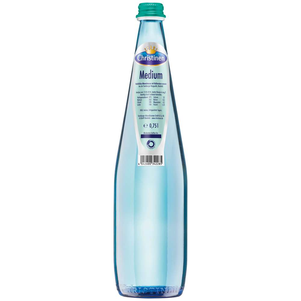 Produktabbildung Christinen Bio Mineralwasser, Medium