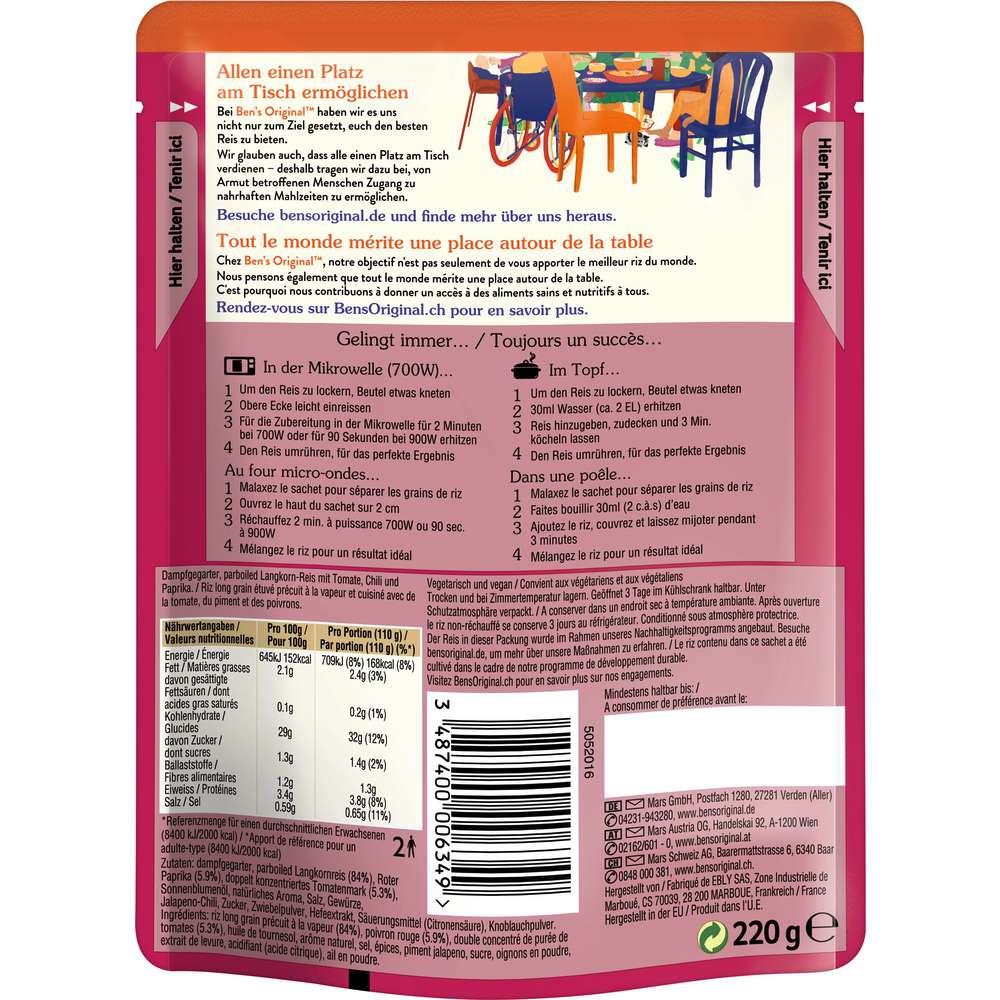 Produktabbildung BEN'S ORIGINAL Express Reis, Mexikanisch