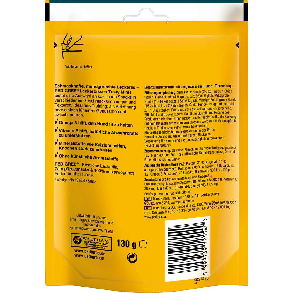 Produktabbildung Pedigree Hunde-Snack Leckerbissen, Huhn/Ente