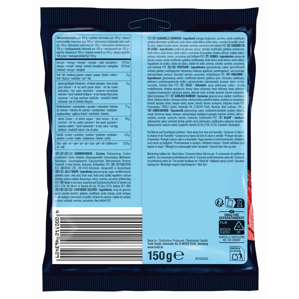 Produktabbildung Trolli Fruchtgummi, Saure Glühwürmchen