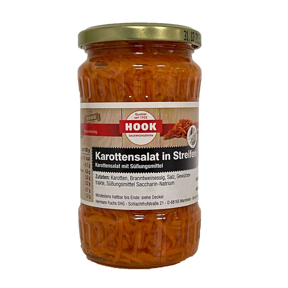 Produktabbildung Hook Karottensalat in Streifen im Glas