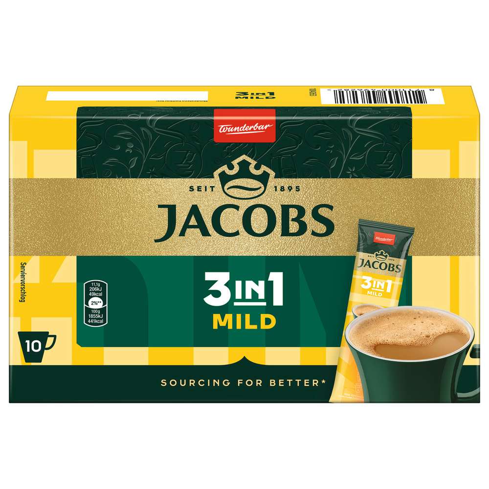 Produktabbildung Jacobs Instantkaffee 3in1 Classic, Portionssticks