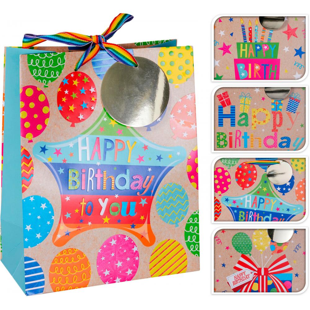 Produktabbildung keine Marke Geschenktasche Happy Birthday, je Artikel