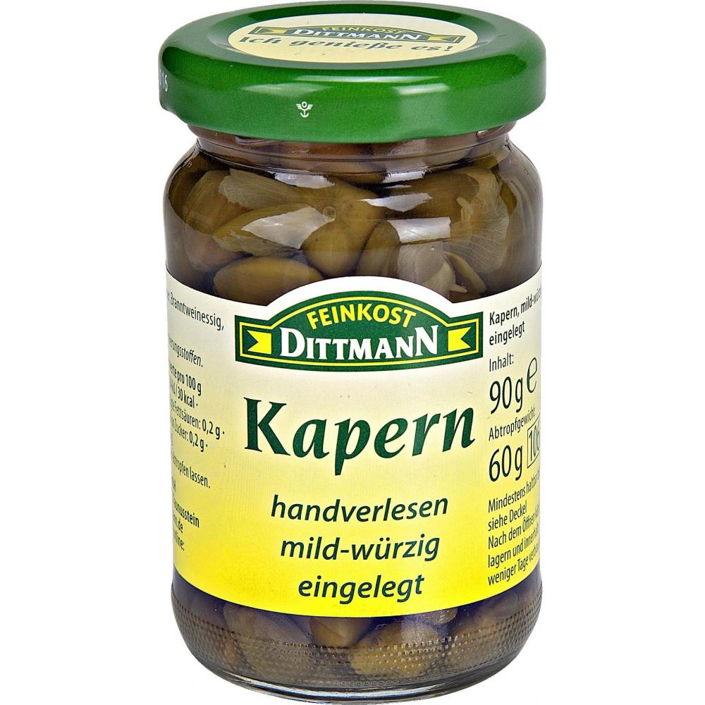 Produktabbildung keine Marke Feinkost Dittmann Kapern, 106 ml